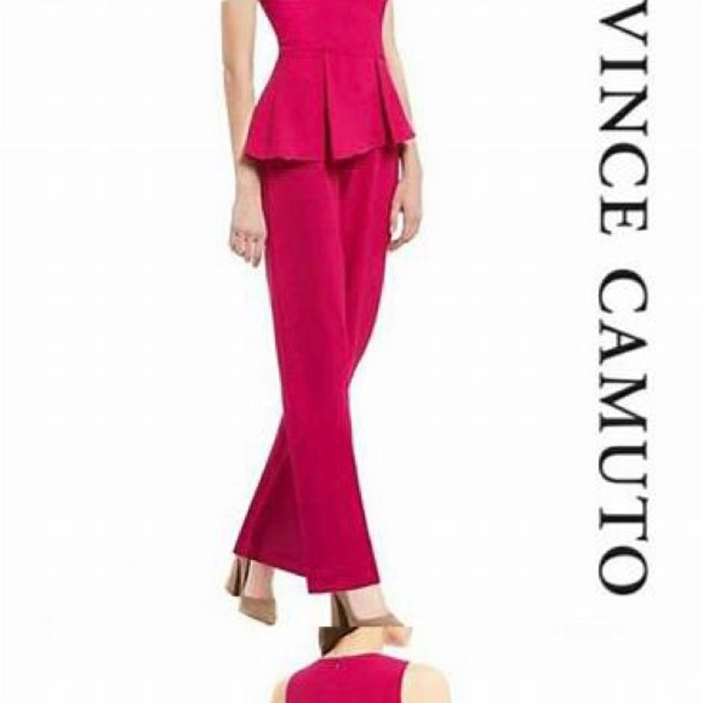 NWT Vince Camuto fuchsia jumpsuit, size 8